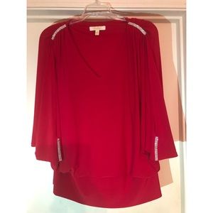 Dressy red blouse